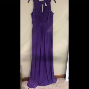 SANGRIA purple long sleeveless dress
